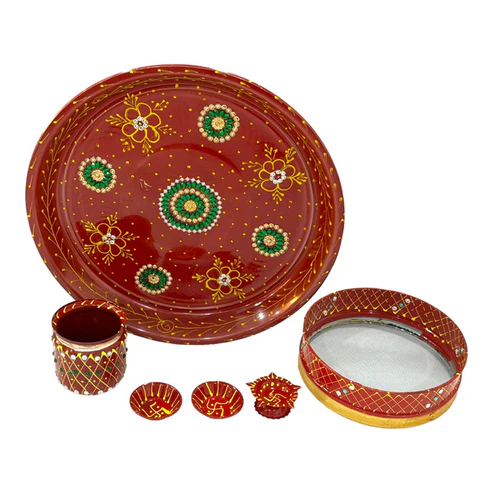 Karwa Chauth Puja Thali Set for a Perfect Puja Ritual