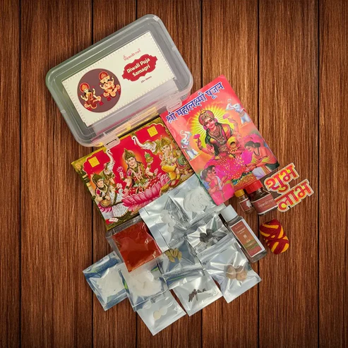 Diwali Puja Samagri Kit – 20+ Items for Lakshmi Ganesh Pujan